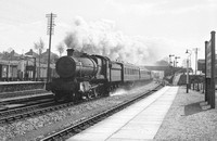 CH00471 - Cl 6959 No. 7924 'Thorneycroft Hall' on the 1330 Bristol to Penzance service at Tiverton Junction 17/4/60