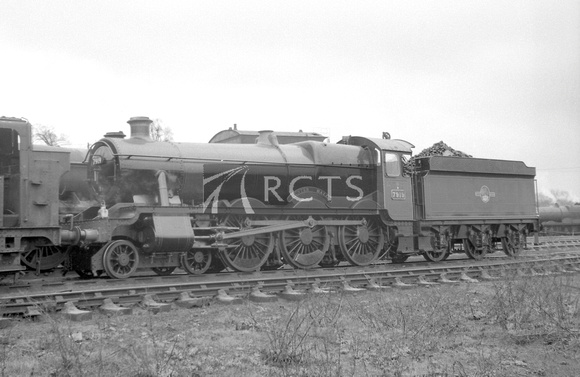 CH02028 - Cl 6959 No. 7919 'Runter Hall' at Westbury shed 13/4/63