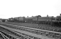 PMB0812 - Stored locos awaiting scrapping at Woodhams, Barry 25/7/65
