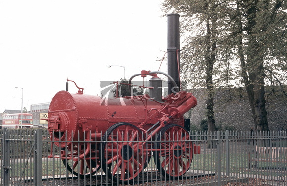 CH05892C - Canterbury & Whitstable Railway 0-4-0 preserved at Canterbury 9/10/76