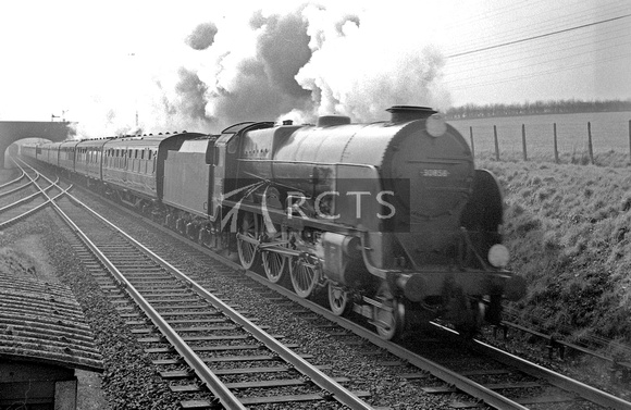 CH00384 - C LN No. 30858 'Lord Duncan' at Shawford Junction 5/3/60