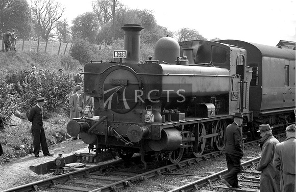 FAI0345 - Cl 1366 No. 1366 at Highworth with the RCTS "Swindon & Highworth Special” rail tour 25/4/54