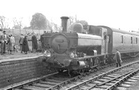 FAI0346 - Cl 1366 No. 1366 at Highworth with RCTS "Swindon & Highworth Special” rail tour 25/4/54