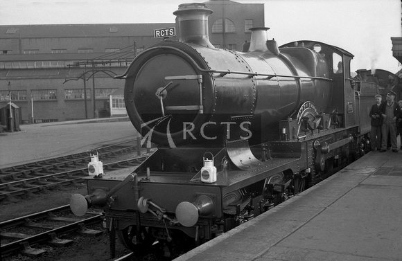 FAI0429 - Cl 3440 City No. 3440 "City of Truro" at Bristol Temple Meads with RCTS "North Somerset" rail tour 28/4/57