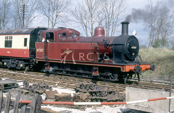 AW00343C - Cl 3F No. 47357 at the Midland Railway Centre, c April 1991