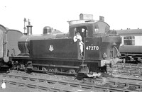 AW00219 - Cl 3F No. 47270 in shunting at Chesterfield 11/9/55