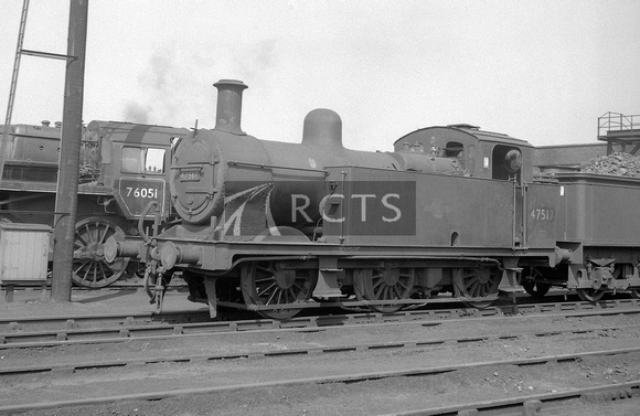 CH01777 - Cl 3F No. 47517 at Springs Branch shed 17/6/62