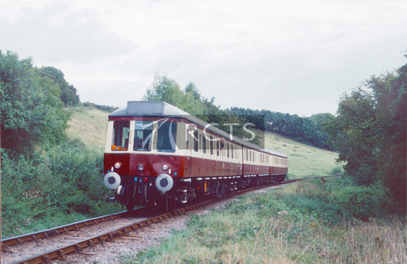 GLE0208C - Cl 115 DMU No. 51859 in service on the WSR 15/9/97