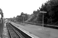 PG00175 - View of platforms at Hunts Cross station from a train c 1970s