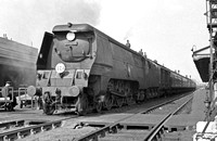 CH00118 - Cl MN No. 35003 'Royal Mail' on the 0903 Templecombe to Waterloo at Salisbury, May 1959
