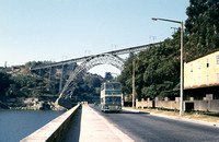 CH06817C - View towards the high arch bridge over the River Douro at Porto 7/10/71