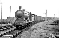 CAR0314 - 0-6-0 No. 108 (ex Great Southern & Western Railway) on a goods train c late 1950s