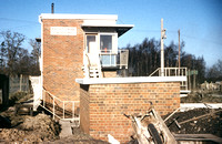CH06758C - Hythe Frost Lane Crossing signal box under construction 5/11/61