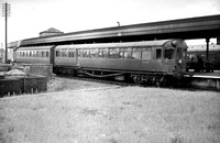 CUL3593 - Auto trailer W172W (Diag A28 Lot 1410) bow ended at Cardiff Riverside 11/5/57