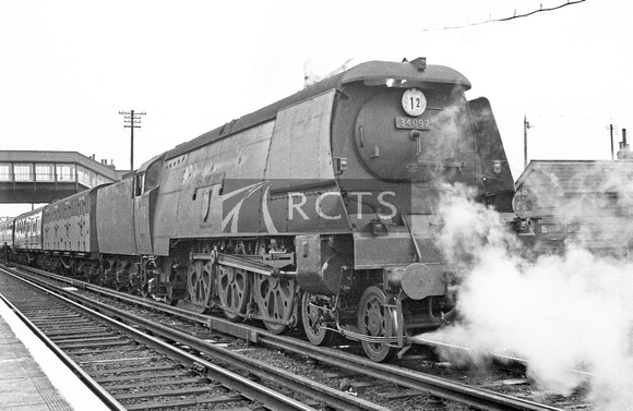 AW00797 - Cl WC No. 34092 'City of Wells' at Canterbury East 29/4/59