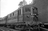 NB00147 - Electric loco No. 18 'Michael Faraday' on a train for Amersham c late 1950s