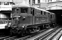 AW00284 - Electric loco No. 18 'Michael Faraday' at London Baker Street station 15/6/58