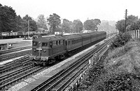 FAI0995 - Electric loco No. 7 "Edmund Burke" (ex Metropolitan Railway) approaching Rickmansworth 2/9/61