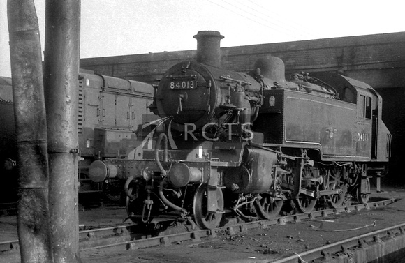BRO0380 - Cl 2MT No. 84013 at Bolton shed c early 1960s