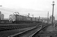 BRO0292 - MBSO M28219 (ex LNWR, Siemens stock) converted to 6.6kv AC from 4-rail DC for Lancaster-Morecambe 50hz AC experiment at Lancaster Green Ayre c 1956 - 62
