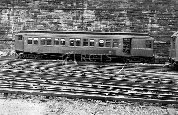 CUL1274 - MTO 28423 (ex Mersey Railway, clerestory-roofed) at Birkenhead Central 16/5/51