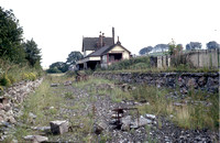 CC00359C - View along the trackbed (after closure) at Rudyard station post 1964