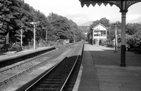 BRO0128 - View along Keswick station platform looking towards No. 1 signal box