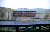 CC00413C - Station nameboard at Hartington c 1960s