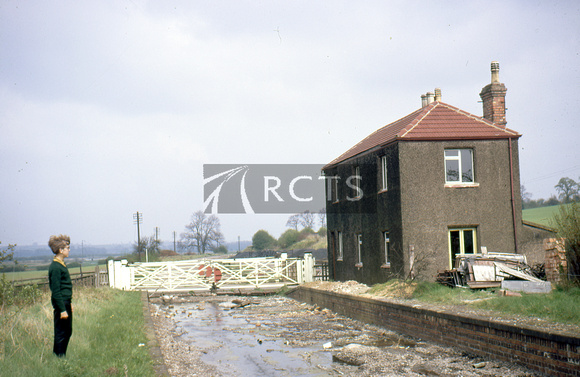 BEL0015C - Pitsford & Brampton station and level crossing (after closure), March 1969