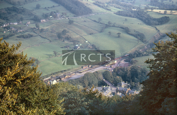 BEL0073C - Matlock Bath station viewed from above, October 1962