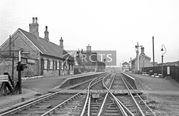 CAR0604 - View along the tracks at Southwell station c late 1950s/ early 1960s