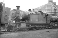 CH02489 - Cl 4200 No. 4295 (straight frame & inside steam pipes) at Tondu shed 22/2/64