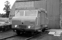 DUN0696 - Simplex Army Fire Service rail-mounted fire engine No. 9042 c early 1960s