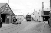 CUL3561 - Cl 1366 No. 1370 at Weymouth Cargo Quay loop with the channel islands boat train 1/6/59
