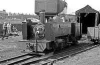 DUN1477 - Cl VoR No. 9 'Prince of Wales' at Aberystwyth shed c early 1960s