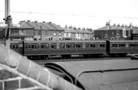 CUL2044 - LSWR 3rd No. S5052S at Portsmouth (side view over a wall and roof) 25/5/55