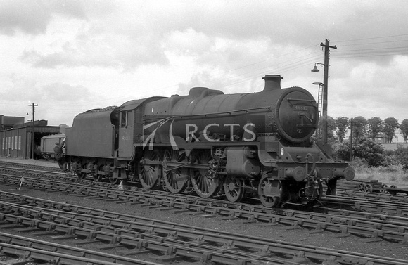 BRO0519 - Cl 6P No. 45613 'Kenya' at Carlisle Kingmoor shed c early 1960s