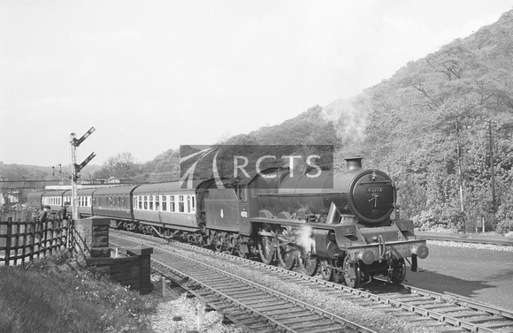 CAR0822 - Cl 6P5F No. 45712 'Victory' on a passenger train c late 1950s/early 1960s
