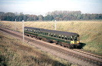 MM00352C - Cl 103 DMU (2-car unit) working a service to Rugby near Brandon & Wolston station site 30/10/66