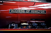 CC00357C - Cl 8P No. 46229 'Duchess of Hamilton' (detail of nameplate) c July 1976