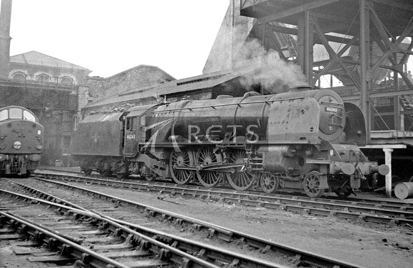 CH01524 - Cl 8P No. 46243 'City of Lancaster' at Camden shed 11/2/62