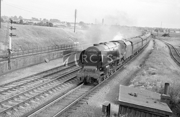 CH01871 - Cl 8P No. 46240 'City of Coventry' on the 1726 Euston to Rugby service at Wolverton 21/7/62