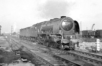 CH02435 - Cl 8P No. 46240 'City of Coventry' on an up goods at Bletchley 21/12/63