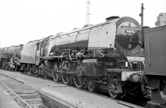 CH01784 - Cl 8P No. 46255 'City of Hereford' at Crewe North shed 17/6/62