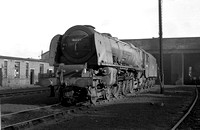 BRO0250 - Cl 8P No. 46225 'Duchess of Gloucester' at Carnforth shed 5/6/64