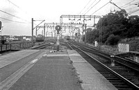 BRO0235 - View from the platform end at an unidentified station (Leigh-on-sea?) c 1960s