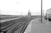 BRO0255 - General view of Georgemas Junction with signal box in the distance c 1960/70s