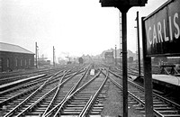 BRO0340 - View looking south from Carlisle station c 1960s