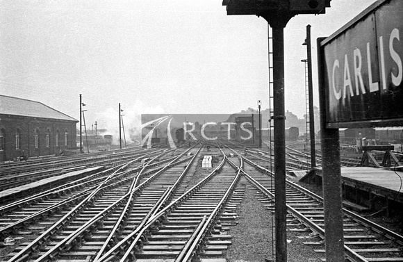 BRO0340 - View looking south from Carlisle station c 1960s