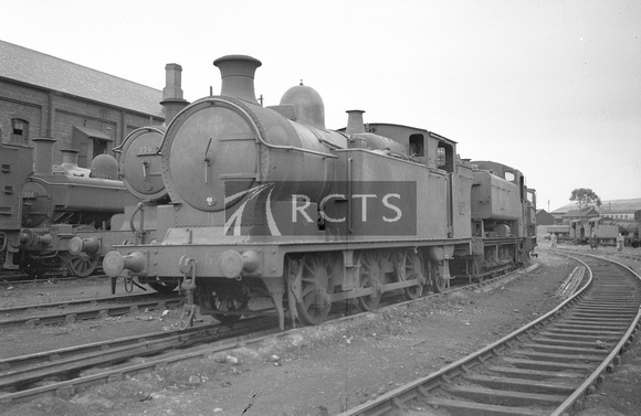 CAR0006 - Cl 0-6-2T No. 57 (ex RR) at an unidentified shed, pre 4/52